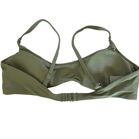 Aerie women’s bikini top scoop very soft size large adjustable straps back hook - Picture 2 of 7